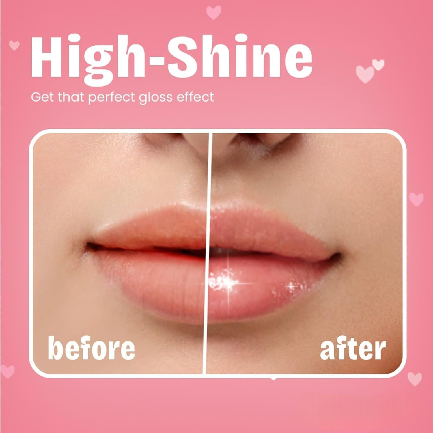cute Aesthetic 4-In-1Lip Care Combo Set-Waterproof Long-lasting Fruit Flavored Lip Oil & Gloss for Girls
