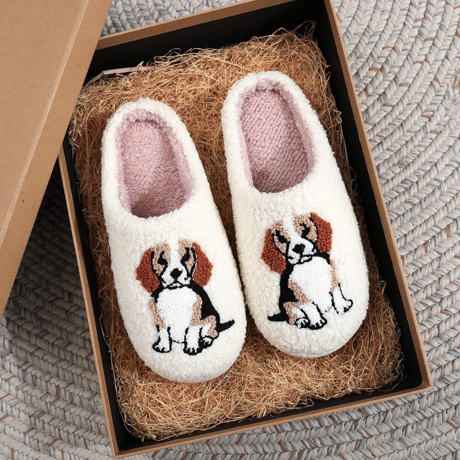 cute cartoon dog Indoor slippers